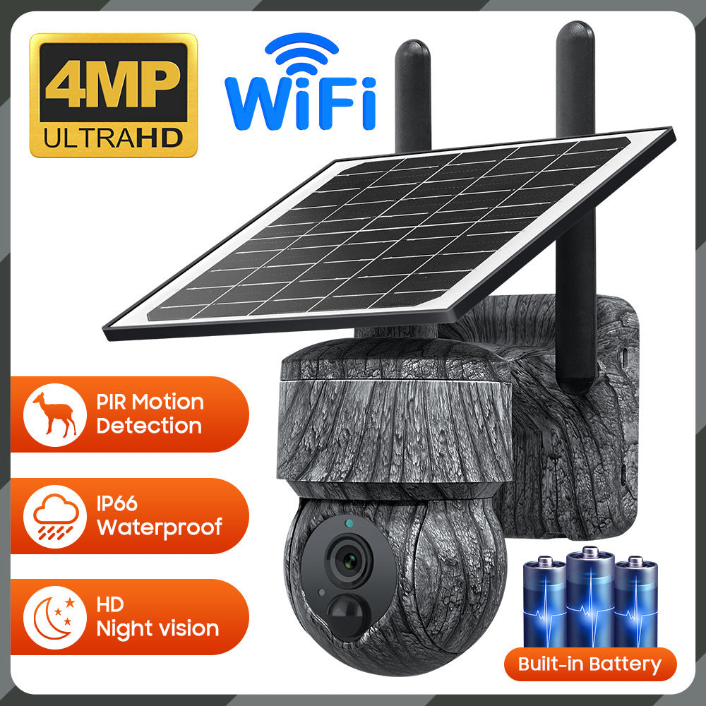 Outdoor Camouflage Solar Waterproof Surveillance Camera Night Vision