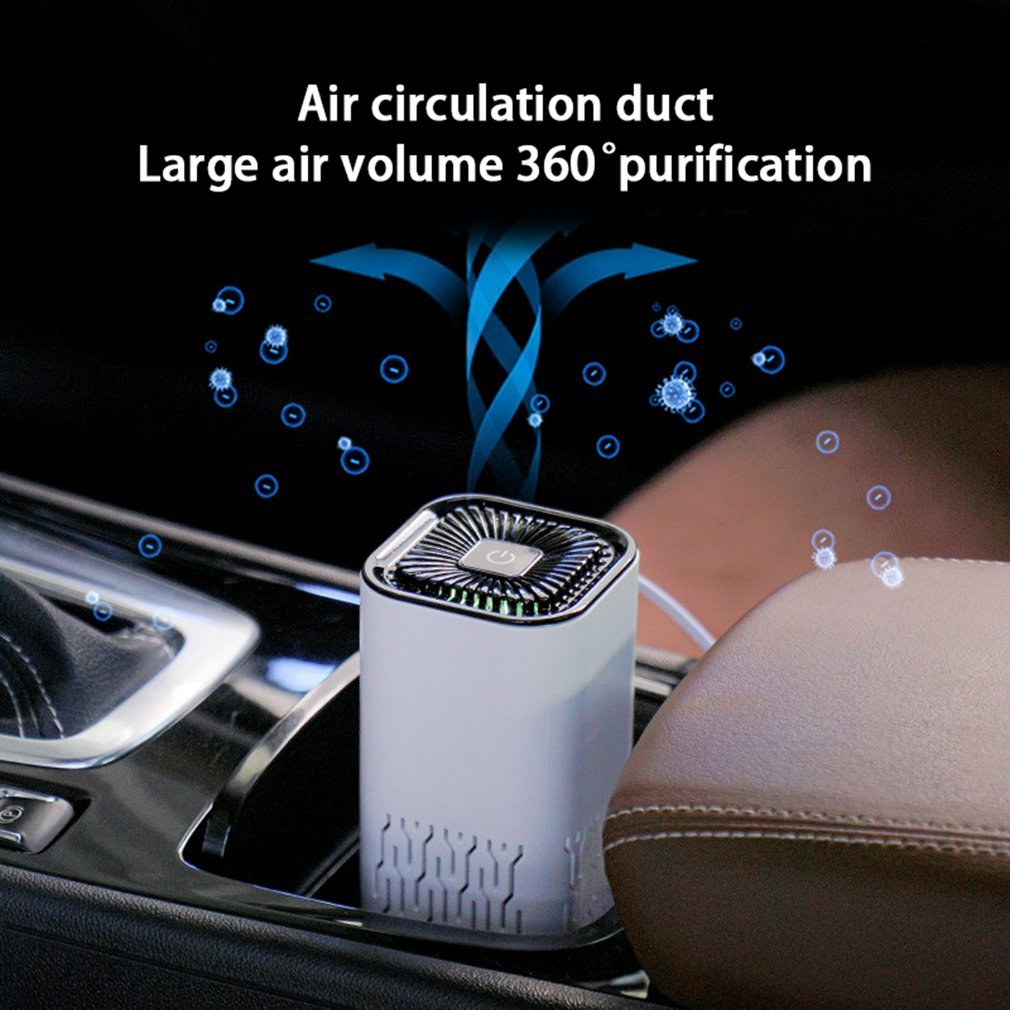Car Air Purifier Portable Negative Ion Generator Remove