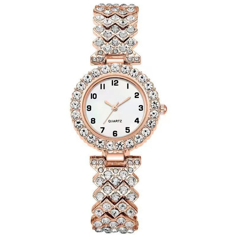 Fashion Jewelry 2pcs Luxury Fashion Women Watch Set.