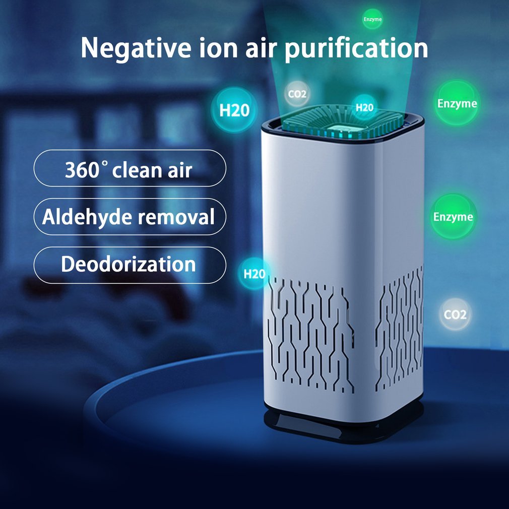 Car Air Purifier Portable Negative Ion Generator Remove